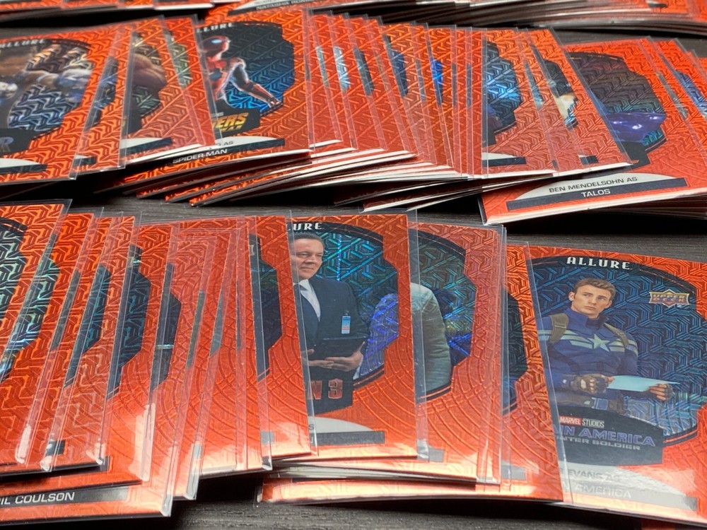 2022 Upper Deck Marvel Allure Sunrise Parallel Complete Set Cards 1-100