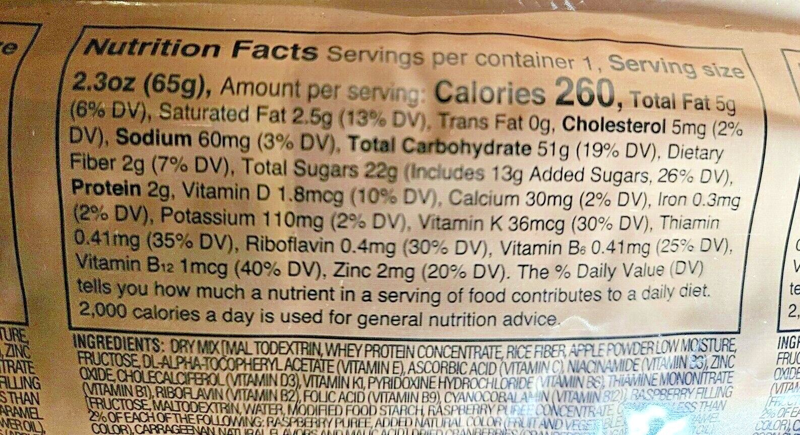 First Strike Bars CranRaspberry, Full Size [2.3 oz.] - 6, 12, 24 and 48 Packs!