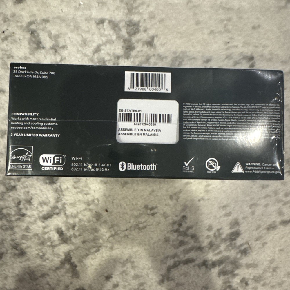 Ecobee Smart Thermostat Premium (EBSTATE601)