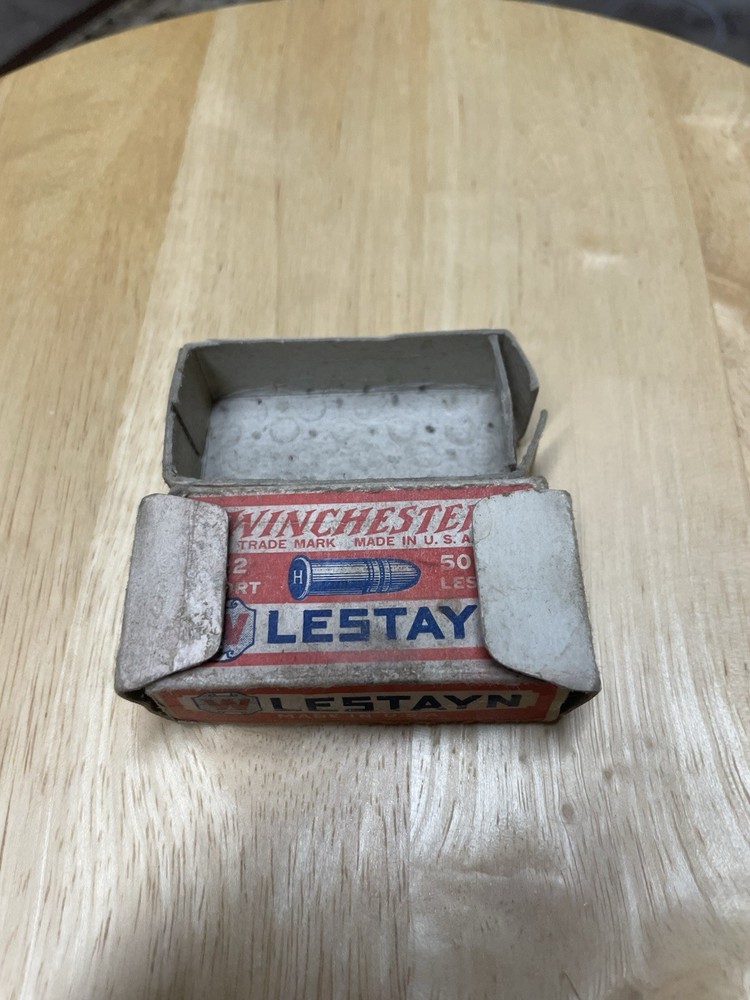 EMPTY Winchester Lestayn .22 Short Cartridge Box