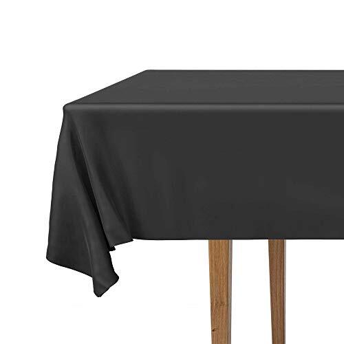 2 Rectangular Tablecloths BPA-Free Plastic, 54 x 108 2 Pack - Rectangle Black