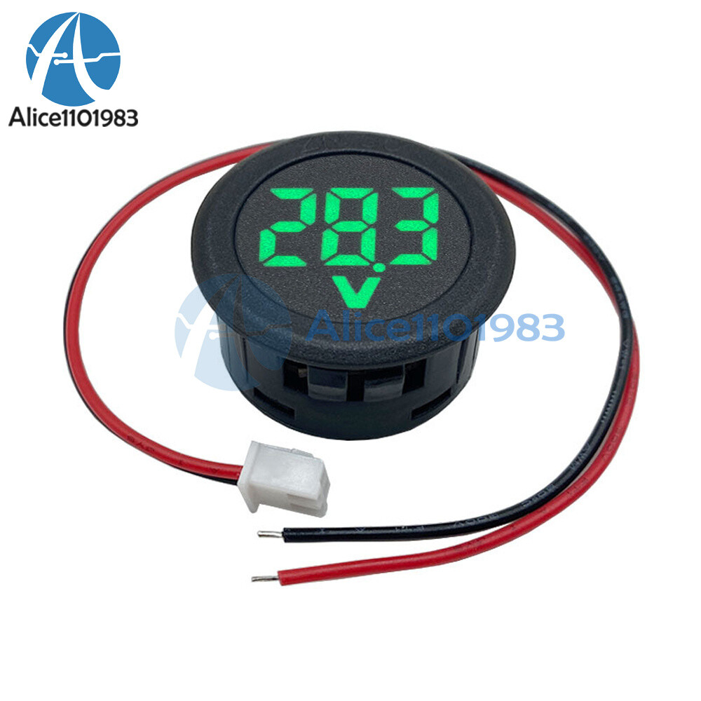 DC5V-100V Voltmeter Digital Display Voltage Meter Tester Panel Voltage Indicator
