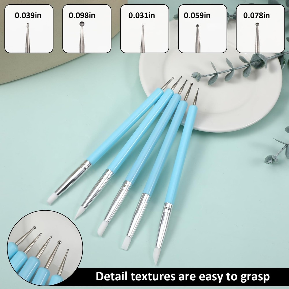 15 Pcs Silicone Sculpting Tools, Silicone Clay Sculpting Tools, Pottery Tools