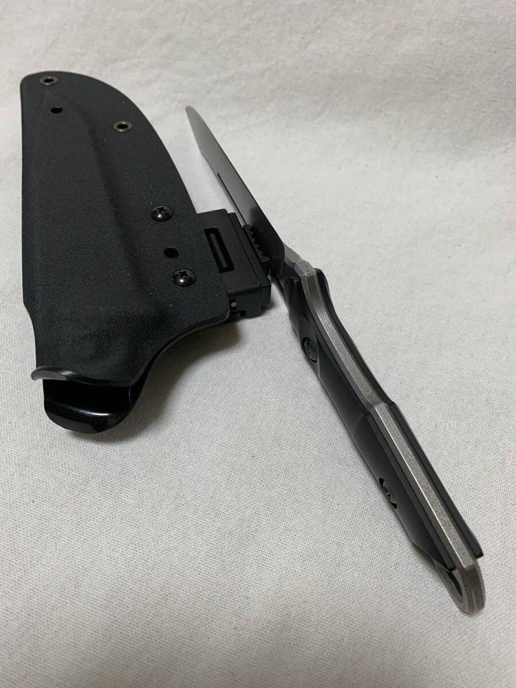 Unused SAMURAI SPIKE Fixed Blade Knife 440C w/Sheath