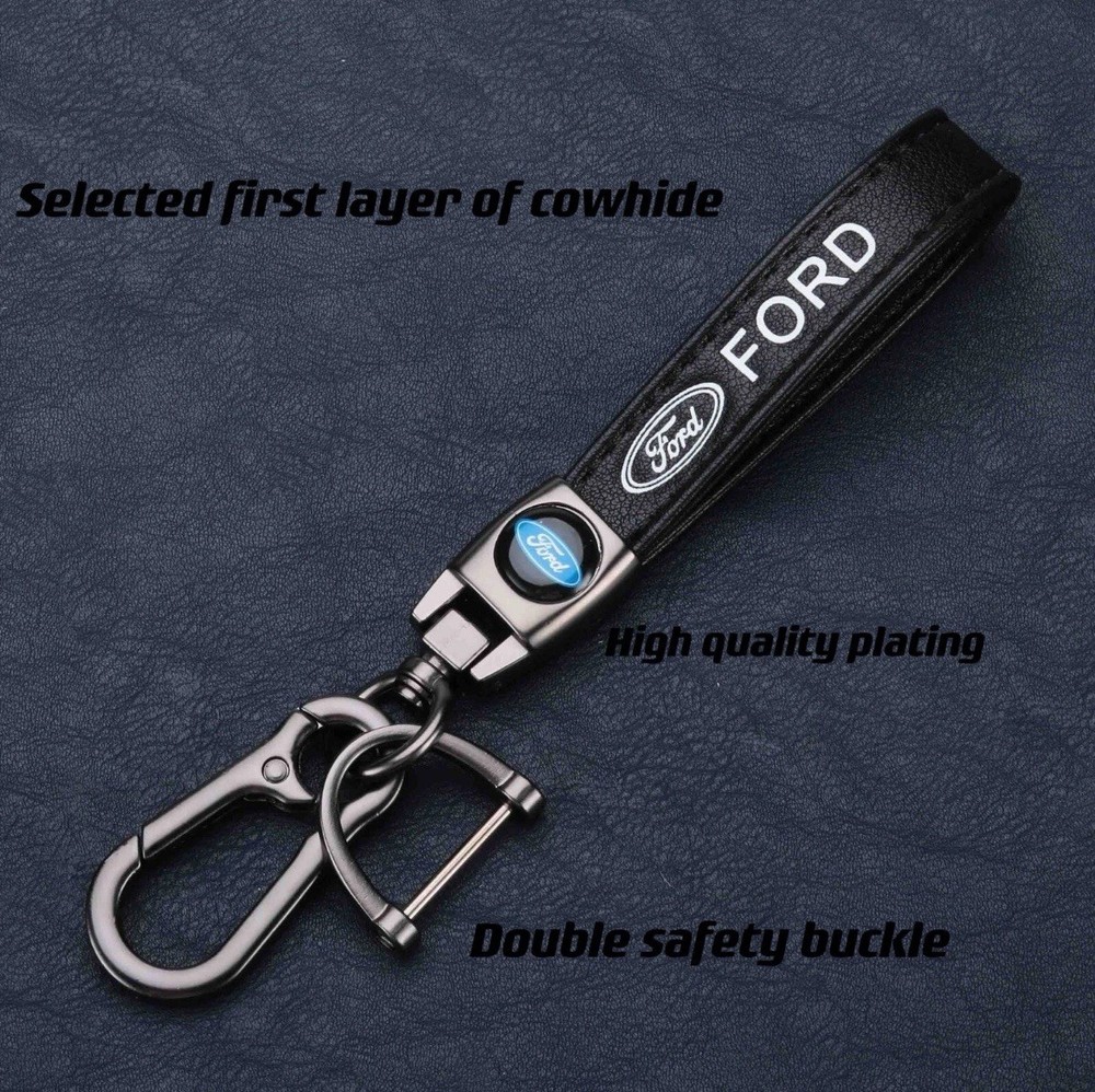 Ford Keychain Real Leather