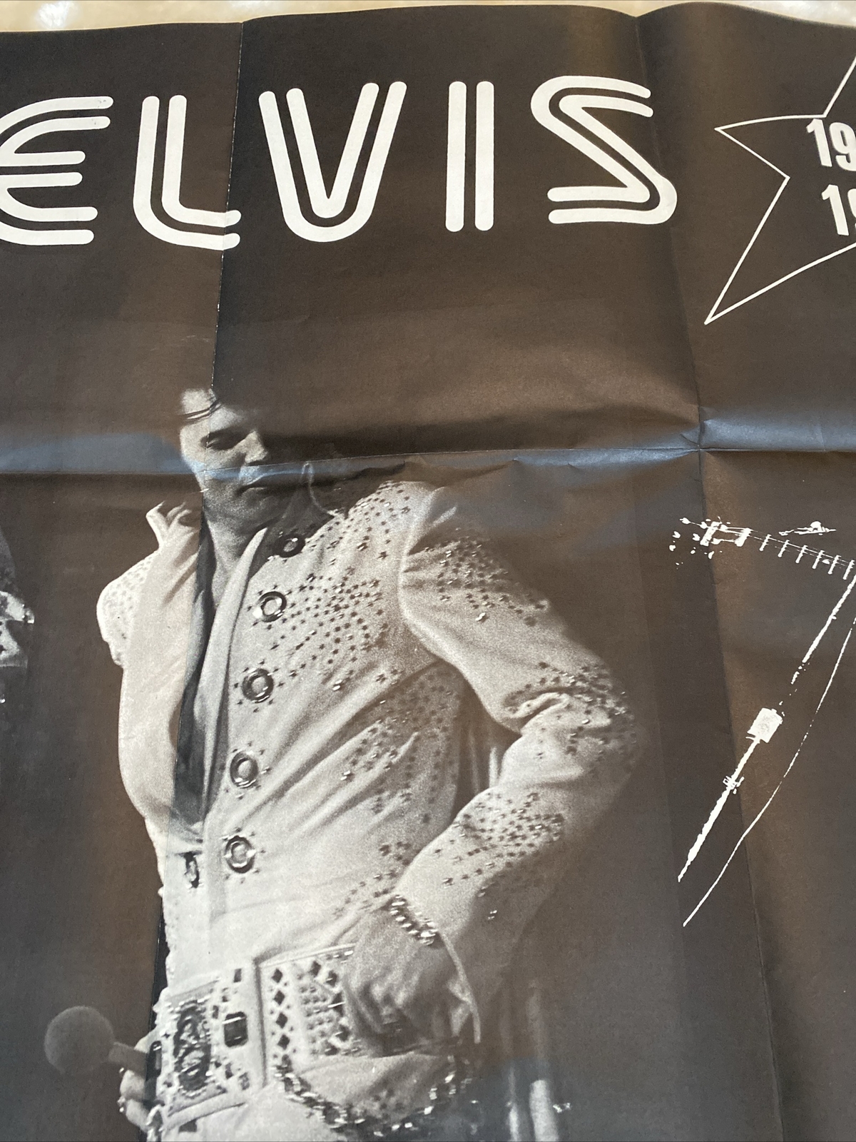 1975 Elvis Presley 20th Anniversary Poster 1955-1975