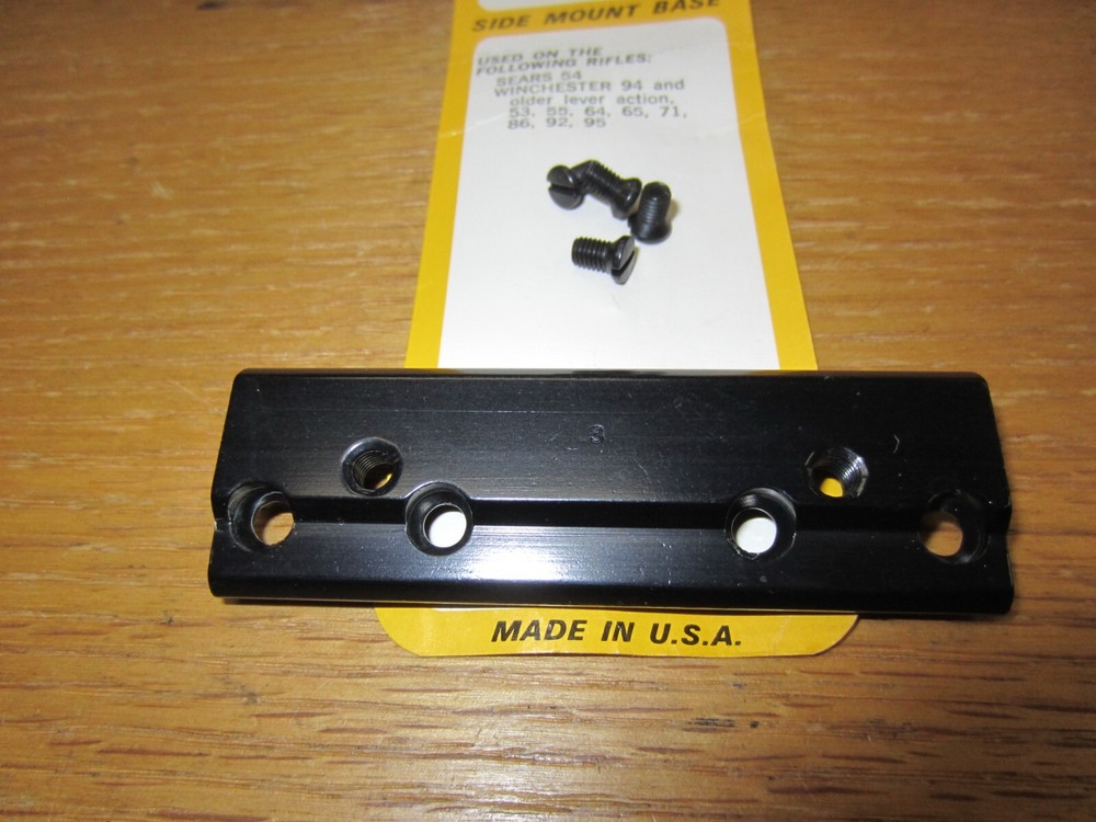 Weaver Side Mount No 3 Base for Pre 64 Winchester Levers