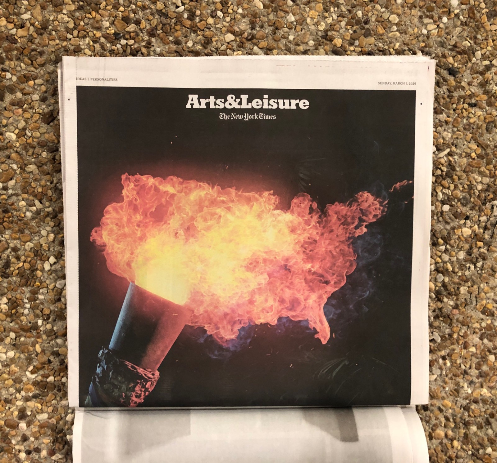 NEW YORK TIMES - SUNDAY MARCH 1, 2026 (US ATTACKS IRAN! LEADER KHAMENEI DEAD)