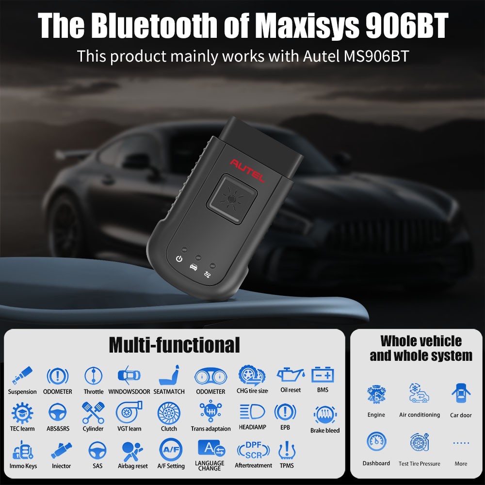 Autel MaxiSYS-VCI V100 Wireless Diagnostic Interface for MS906TS MS906BT