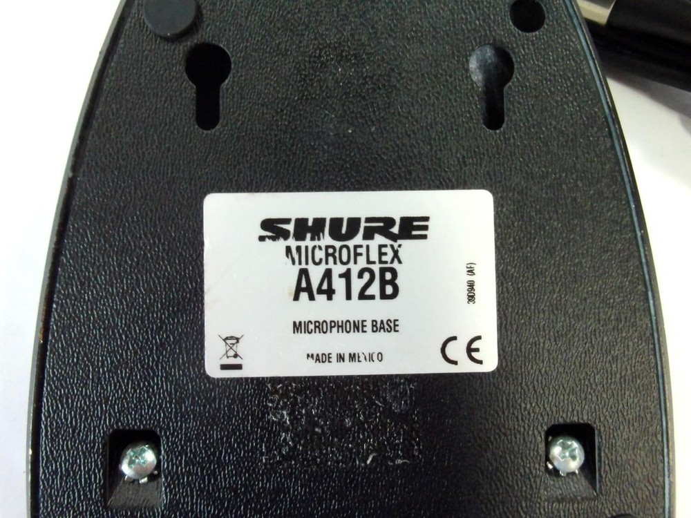 Shure A412B Desktop Base for MicroFlex Gooseneck Microphones