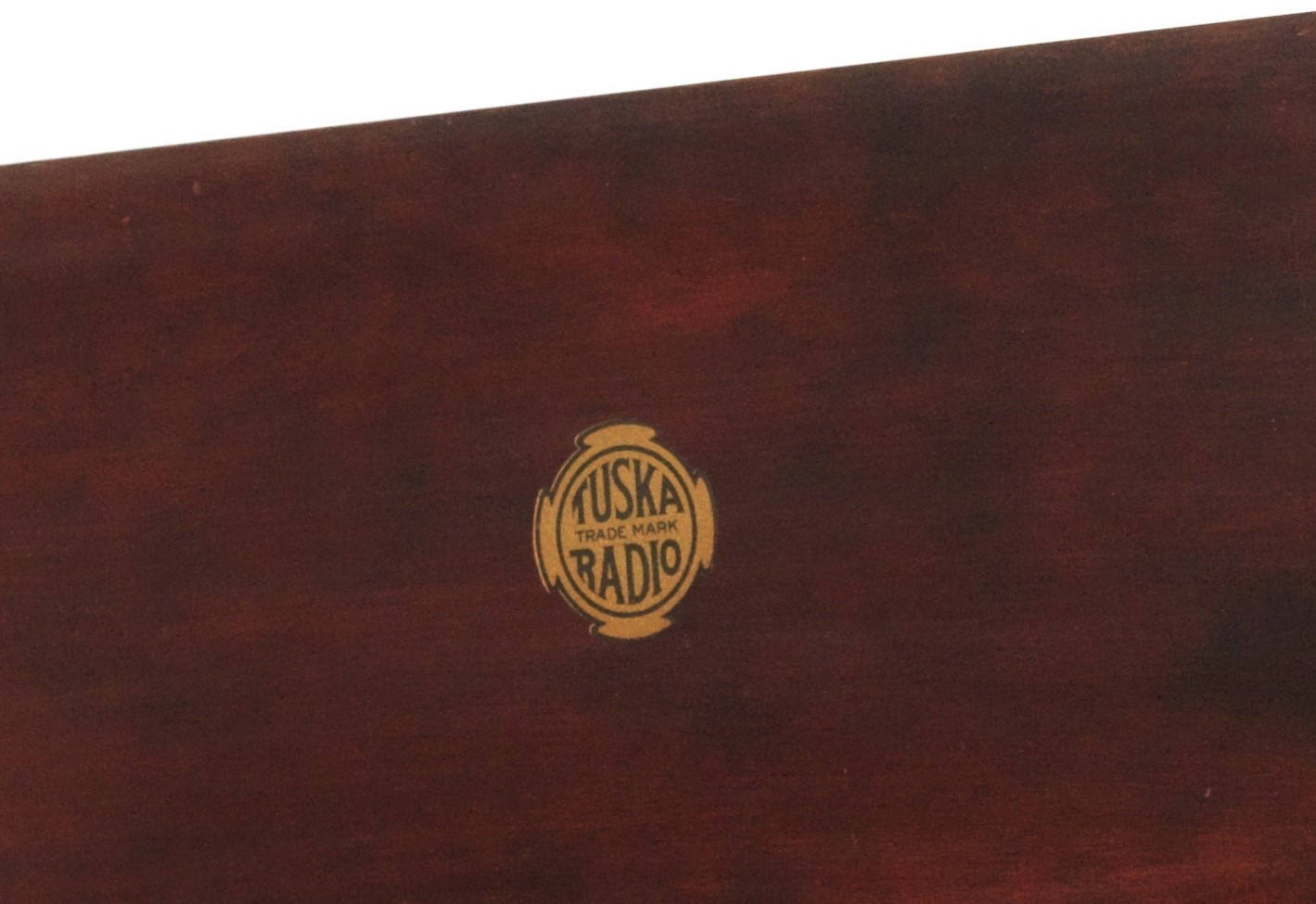 1922 Tuska 225 Split-Panel Radio w/Brass Base Tipped Tubes * Excellent * Works