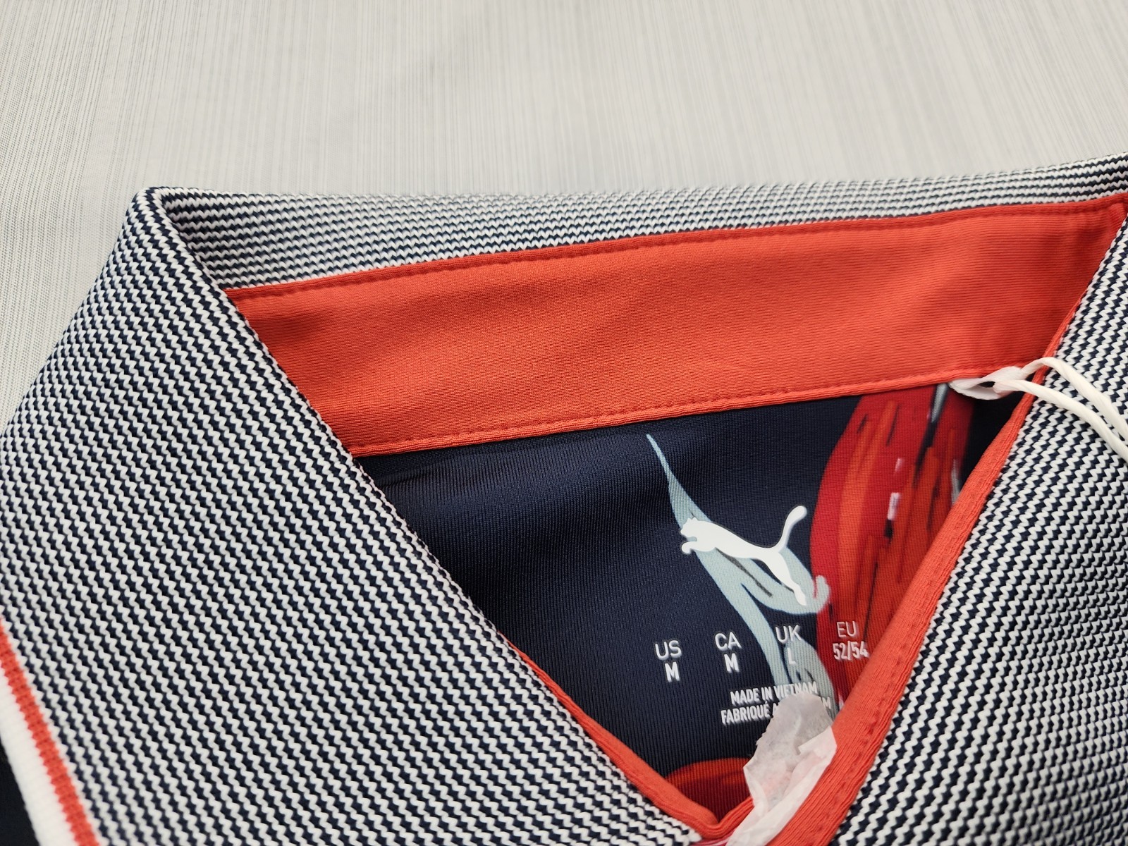 NEW Puma Golf MATTR Polo Shirt Mens Size Medium $80 Navy Floral Explosion