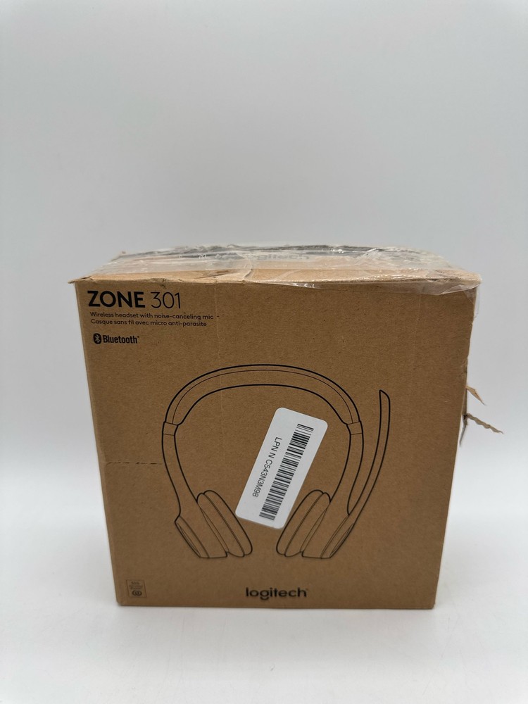 Logitech Zone 301 Wireless Bluetooth Headset Noise Cancelling On-Ear Graphite