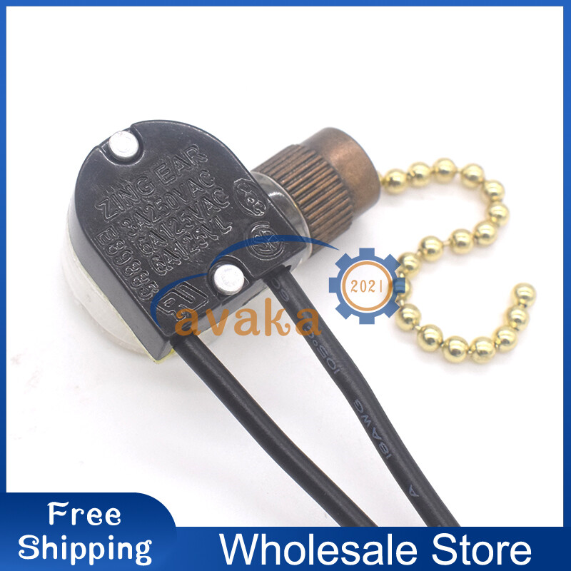 Pull Chain Ceiling Fan Light Switch ZE-119 For Hunter Harbor Breeze Hampton Bay