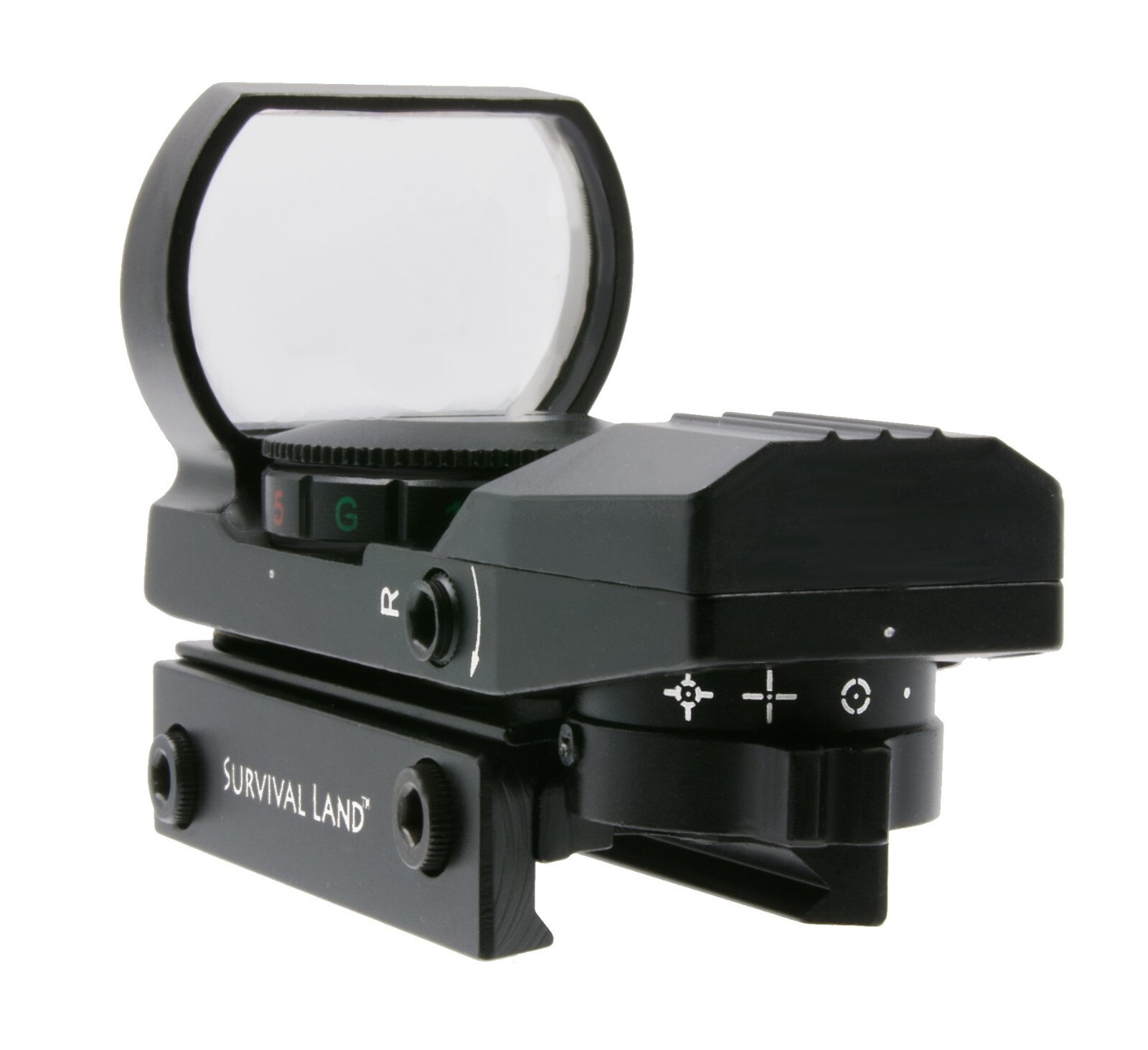 Survival Land Reflex Sight with 4 Selectable Red or Green Patterns