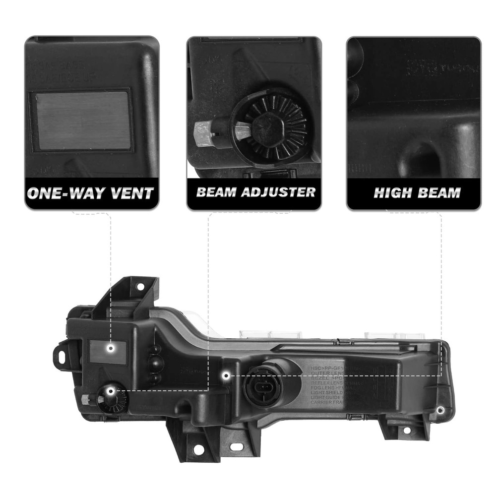 Fog Light Assembly LED DRL for Model 3 Model Y Left and Right