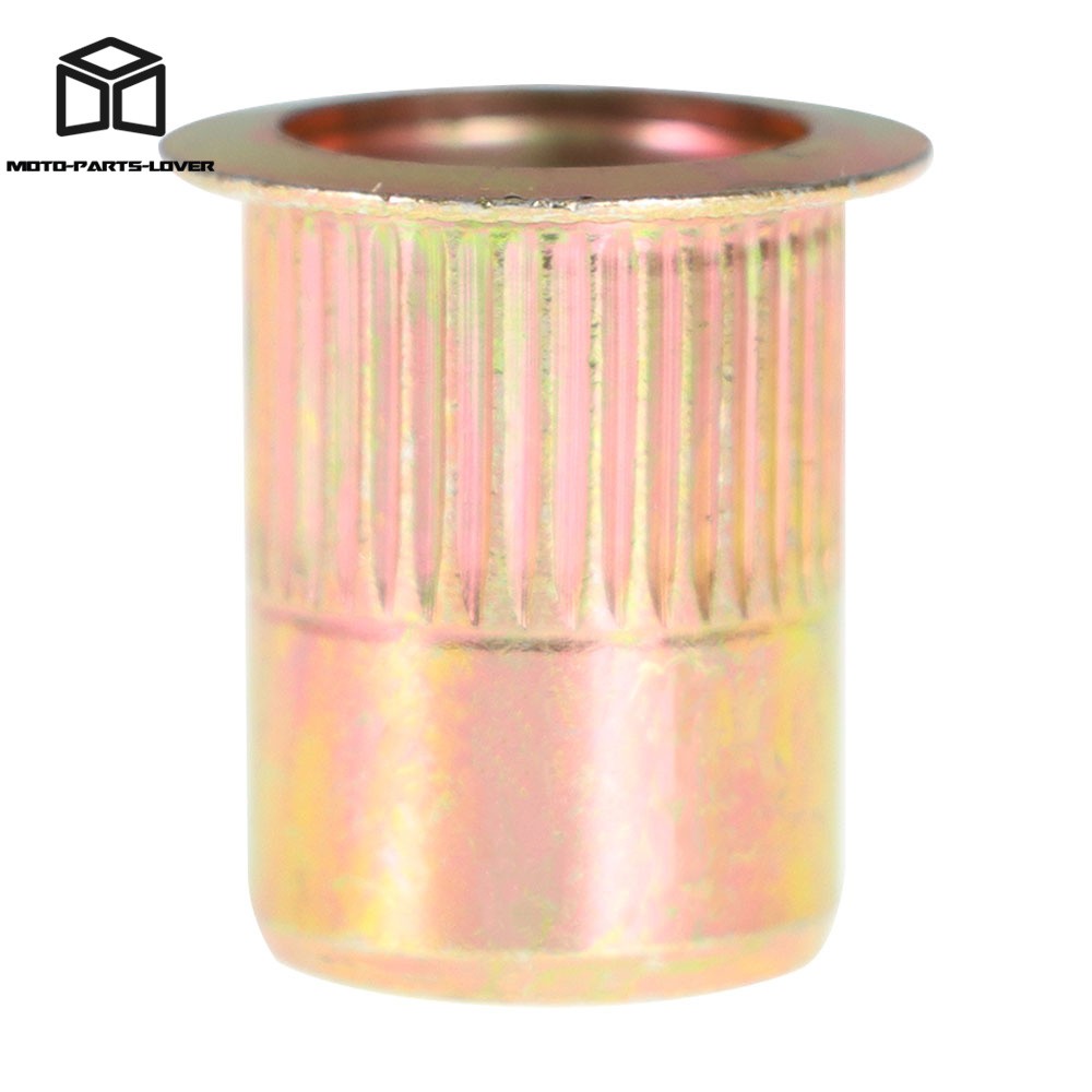 50 Pcs 3/8 - 16 Carbon Steel Rivet Nuts Flat Head Threaded Insert