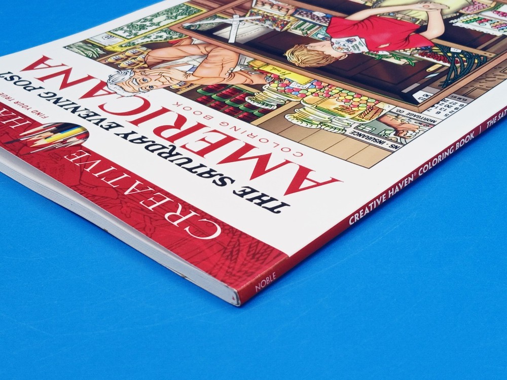 Creative Haven: Saturday Evening Post American Coloring-Softcover..