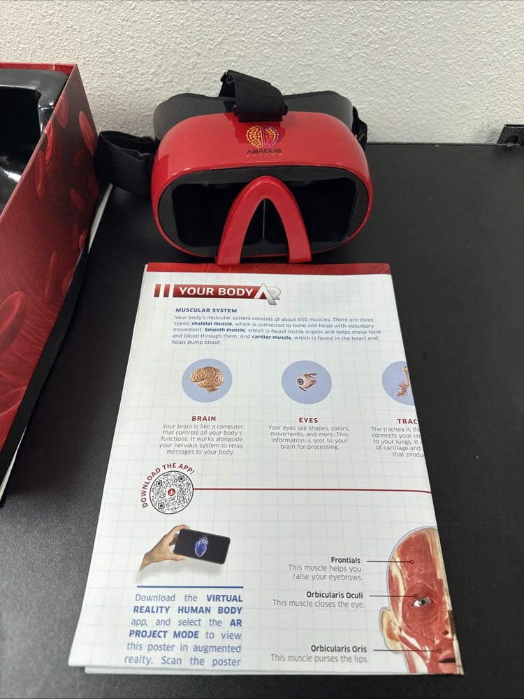 Abacus Brands Virtual Reality Human Body Learning Activity Set VR Goggles