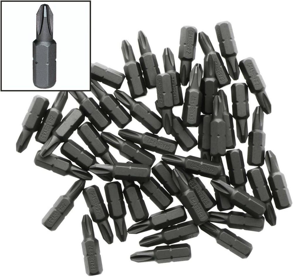#2 Reduced Phillips Drywall Screw Driver Bit Tips (50-Pack)