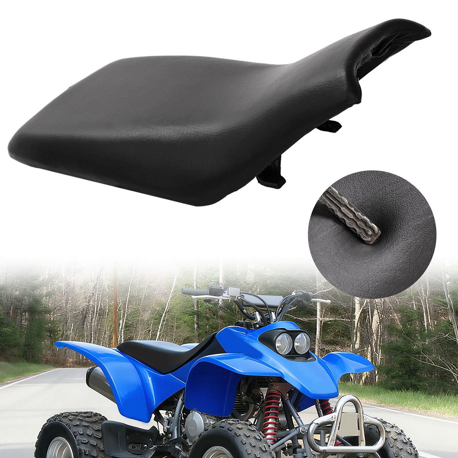 1 Plastic Seat Blk Saddle For Honda TRX250EX Sportrax 2001 2002 2003 2004 2005