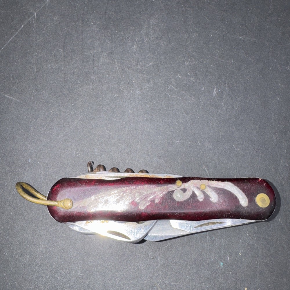 Vintage 8 Function Utility Knife Marks ORS Inlaid