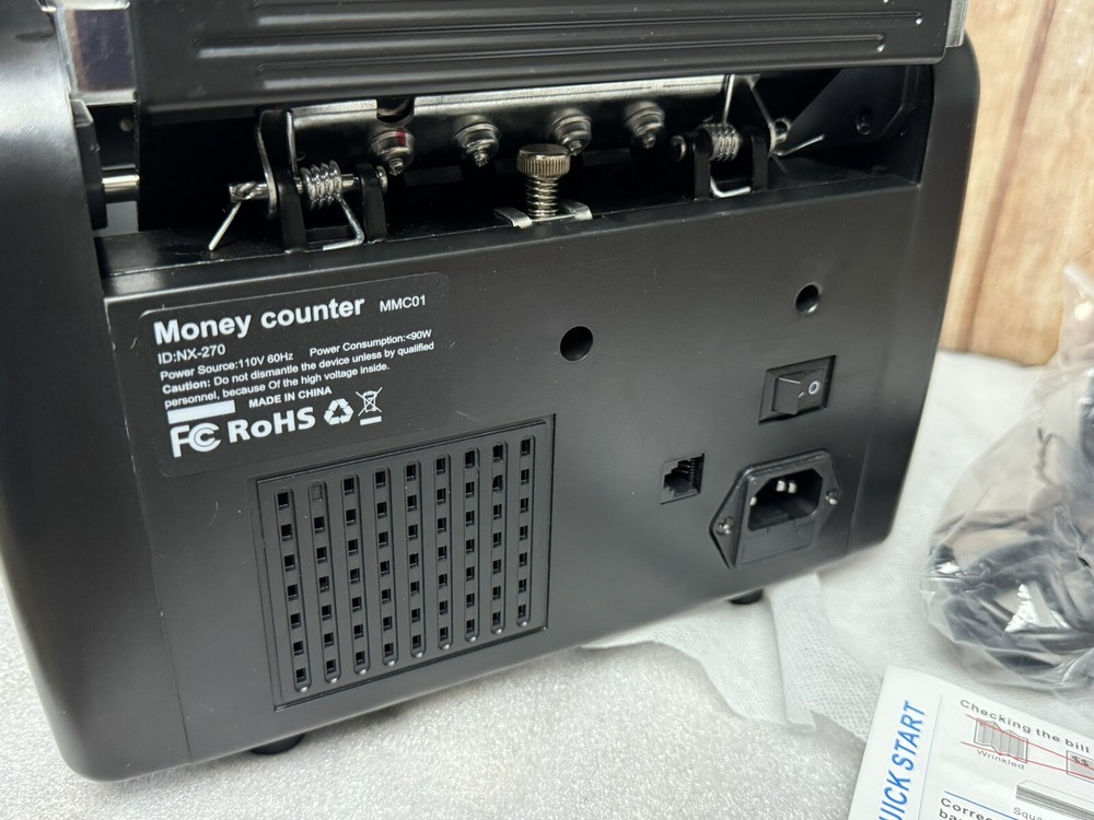 ENGiNDOT Money Counter Machine, Image Counterfeit Detection, Large LED Display