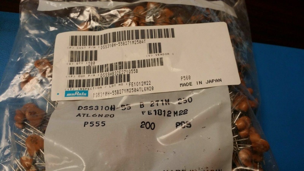 (15 PCS) DSS310H-55B271M250 Murata, Data Line Filter, 1 Function(s), 250V, 7A