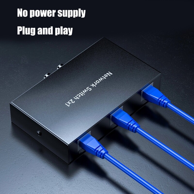 RJ45 Networking Switching Selector Switching Box 2 Port Sharing Switching Box