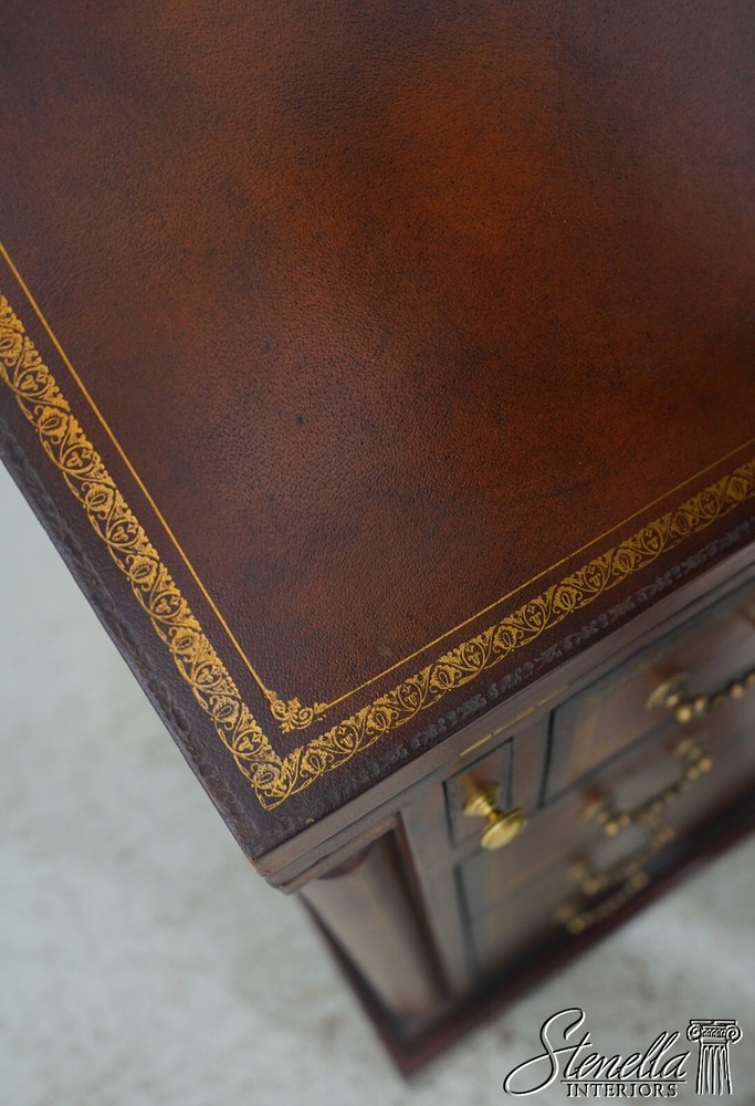 F64295EC: MAITLAND SMITH Tooled Leather Slant Front Desk