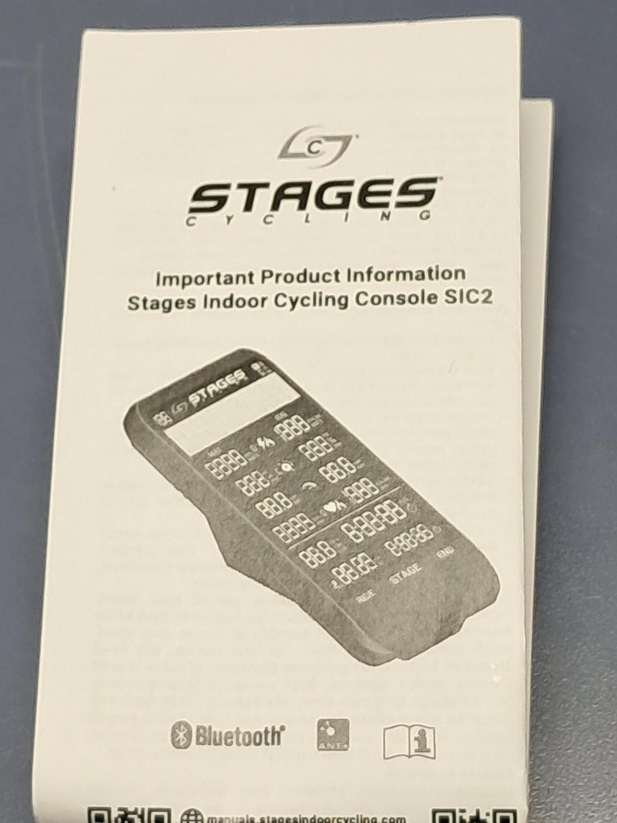 Stages Cycling Stages Bluetooth and Ant+ Console MODEL SIC2 PART# 971-0455 - NEW