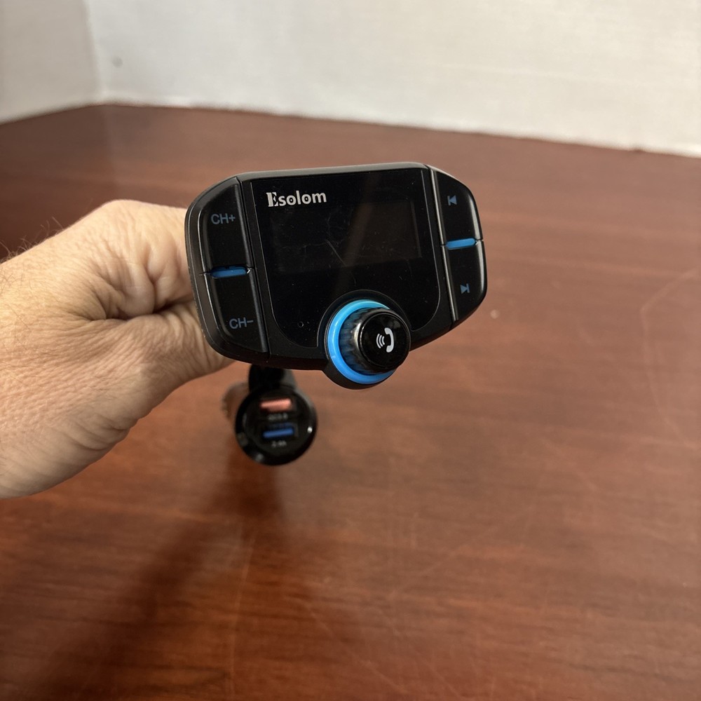 Esolom DC Bluetooth FM Transmitter Wireless Radio Adapter.