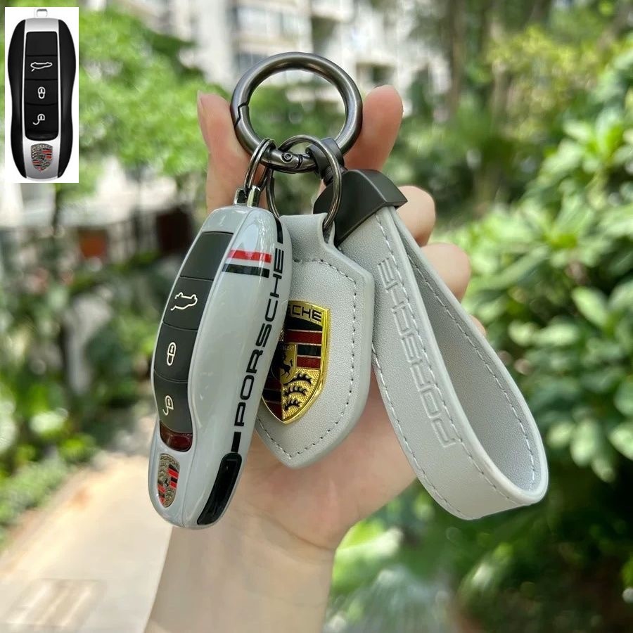 Key Fob Case Cover Shell for Porsche Cayenne Panamera Macan 911 718 Cayman