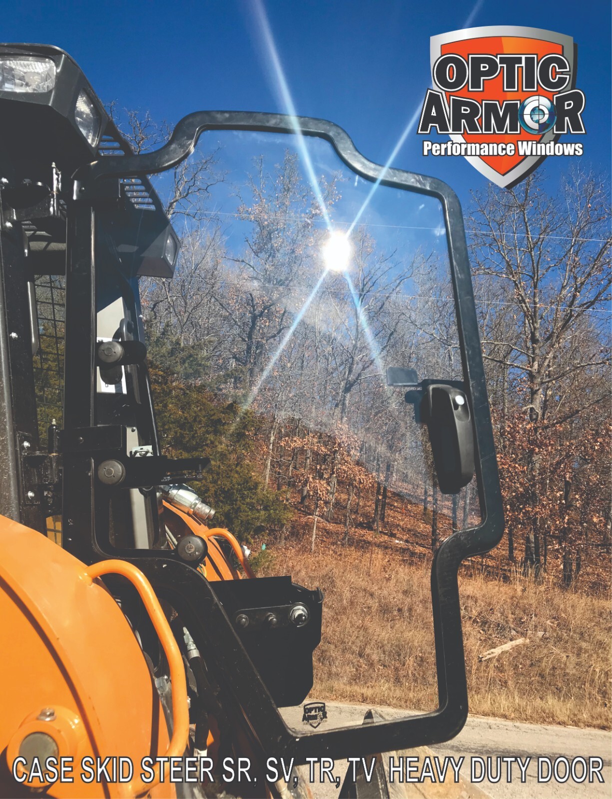 OPTIC ARMOR  CASE SR SV TR TV  SKID STEER HEAVY DUTY DOOR 1/2" POLY