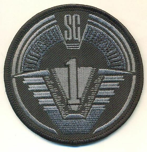 Stargate SG1 GRAY ON BLACK 3.5" screen version Patch - 35SG1sc