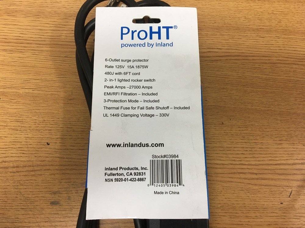 ProHT 6 Outlet Surge Protector