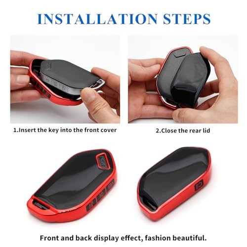 Advanced soft TPU key Cover Suitable for Type B key case Red (Single Shell)