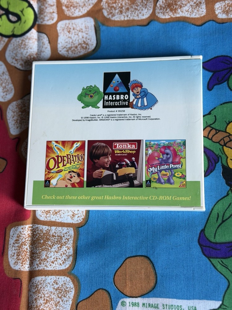 Hasbro Interactive Candy Land Computer CD ROM Game 1998 Age 3 & Up Used
