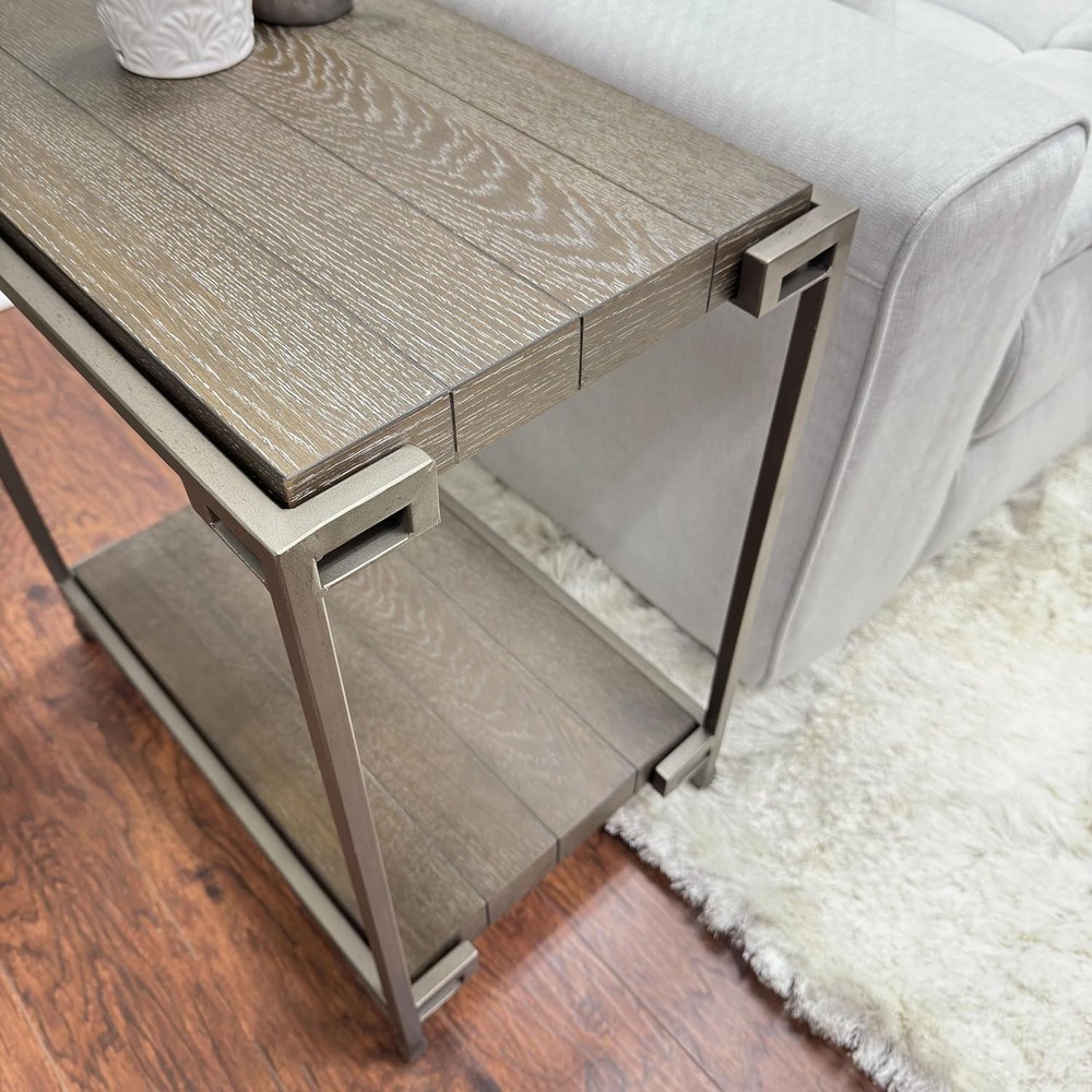 Corbeta Living Room Side Tables Aged Graphite