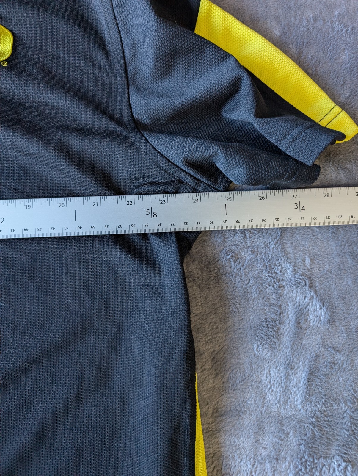 Nike Golf Oregon Ducks Dri-FIT Polo Shirt Mens XL Swoosh Black Yellow