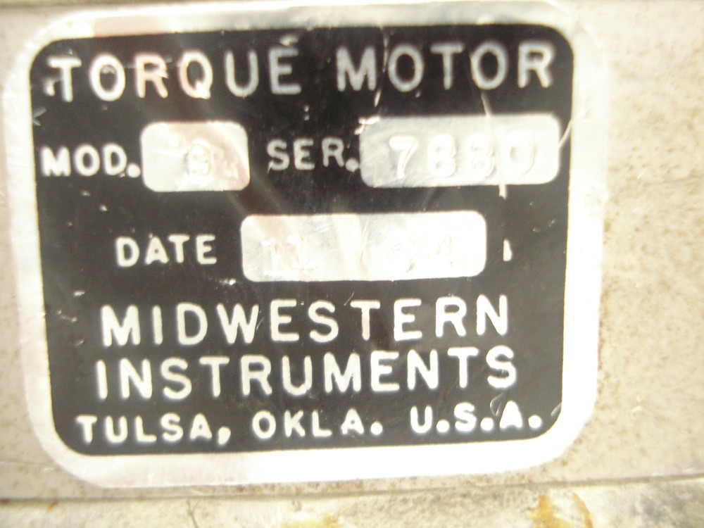 Midwestern Instruments Model 9 Torque Motor