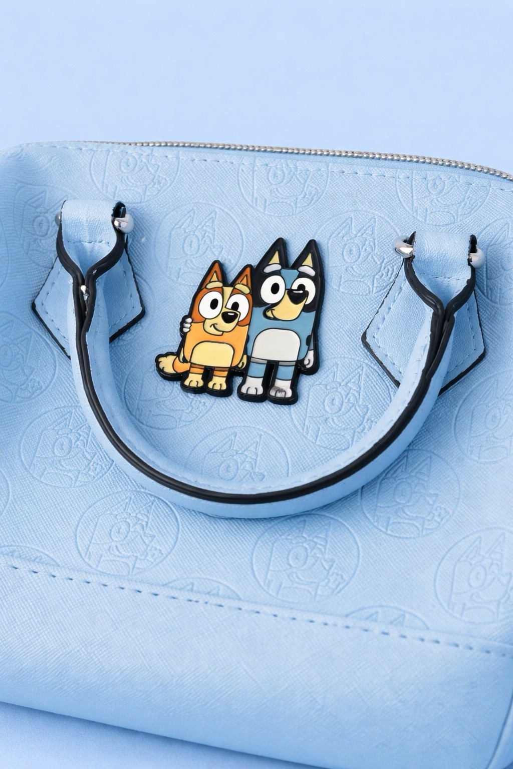 Bluey Bingo Small Crossbody Handbag Purse Blue Faux Leather Kids New