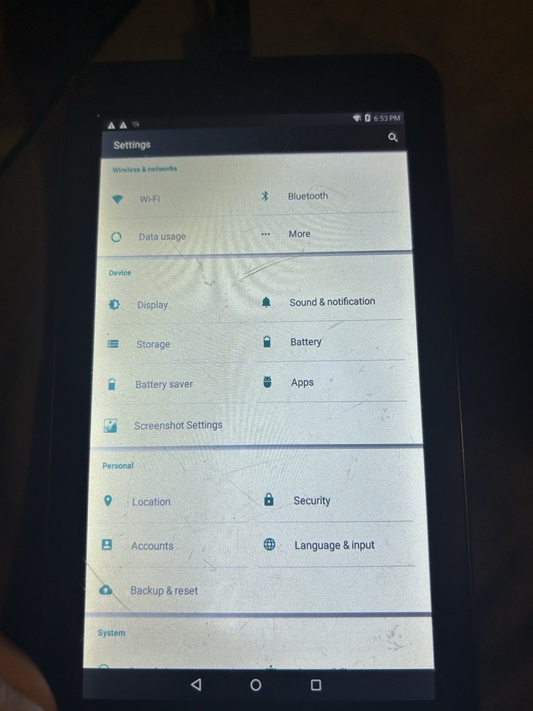 Emerson Android Tablet Model EM756 Tested Box Small