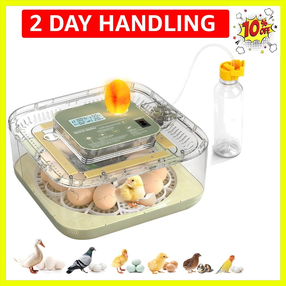 Fully Automatic Egg Incubator for Hatching Eggs, Auto Water Refill & Turner, ...