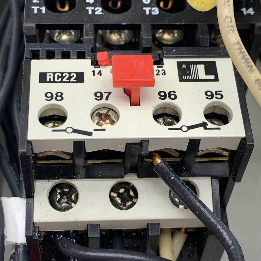 Lovato B16 40A Contactor with RC22.23 Overload Relay and Control Button Box