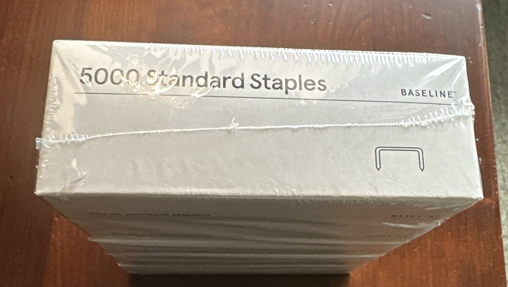 Baseline Staples 25000/Box BL58255 Standard Staples
