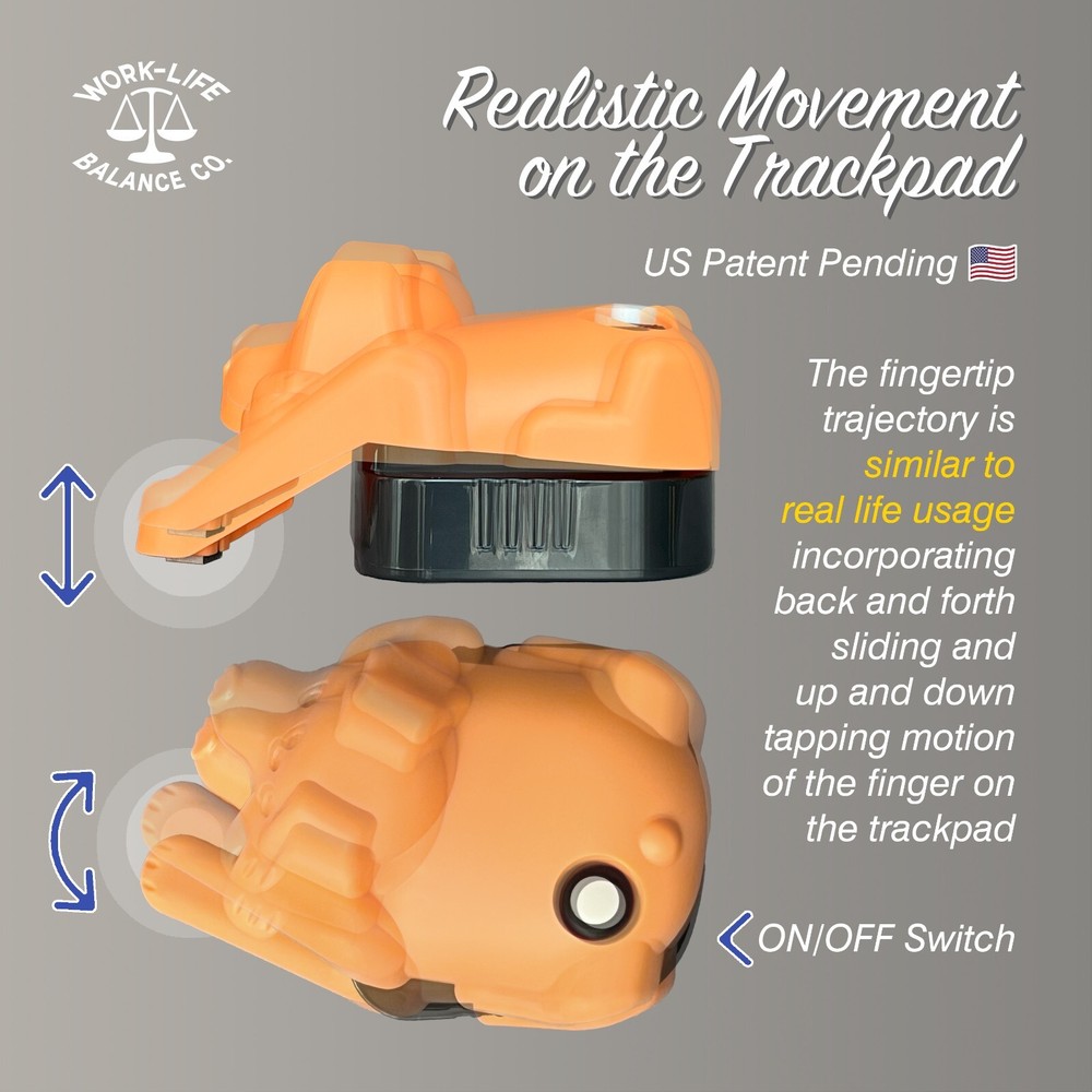 Laptop Touchpad Jiggler - Doesn't Require Mouse – AA Battery Powered - Cat/Dog