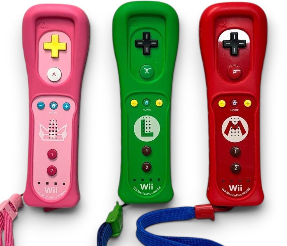Nintendo Wii Remote Control Controller Motion Plus Mario Luigi Peach 3set