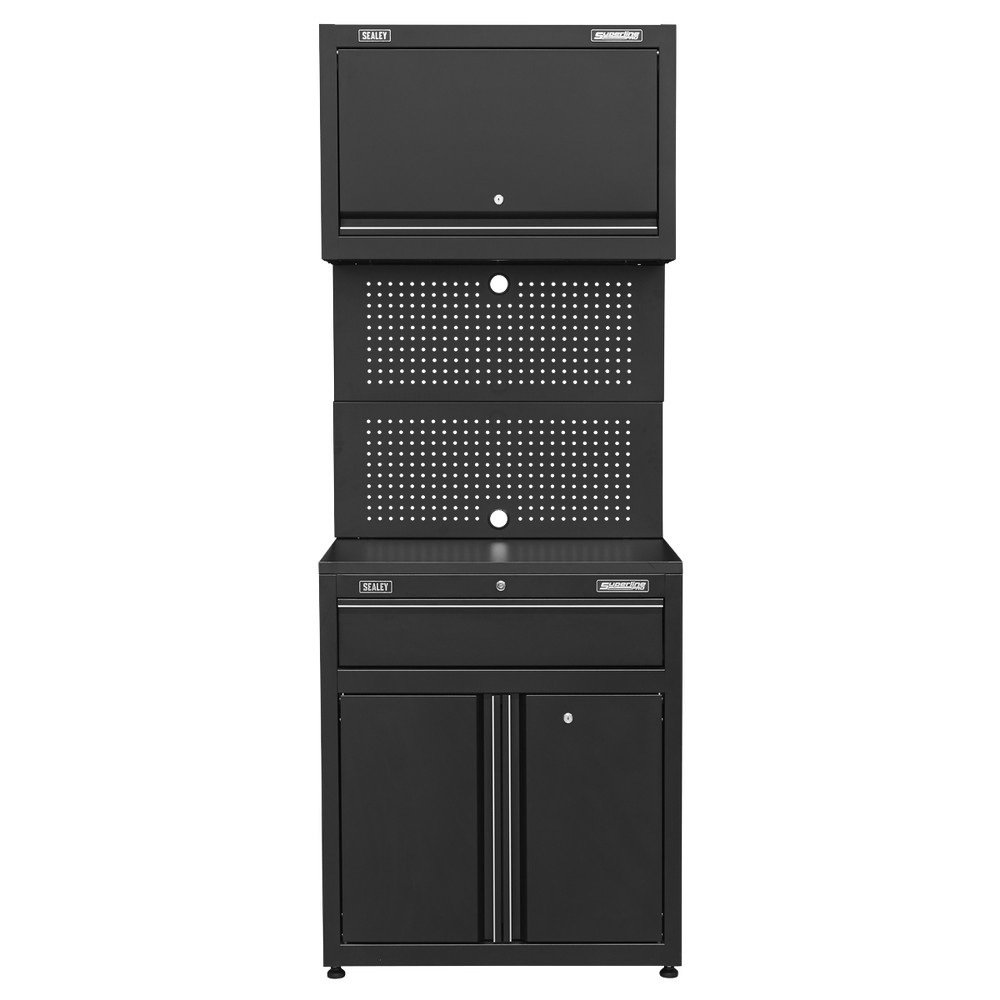 Modular Wall & Base Tool Storage Cabinet Unit with Drawer Sealey APMS2HFPD B