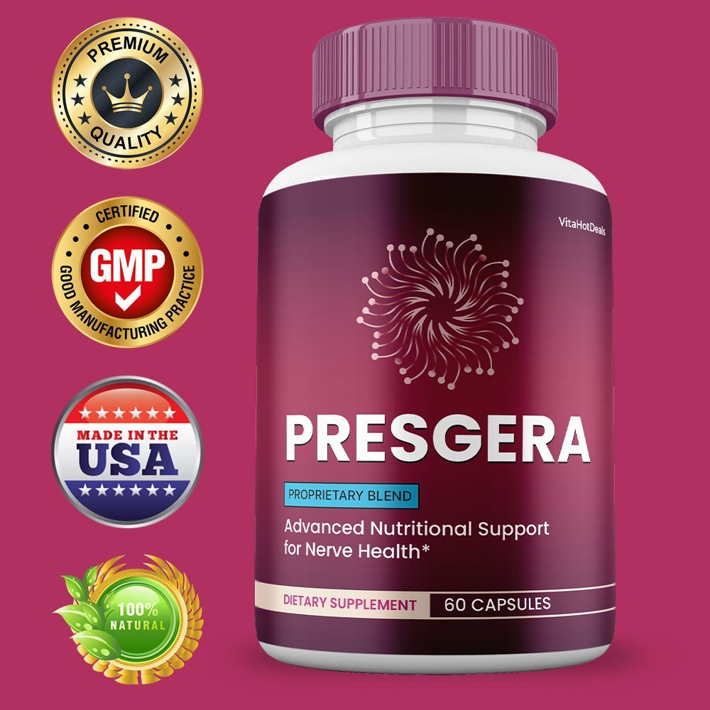 Presgera Capsules, Max Strength Nerve Health Supplement, Presgera (1 pack)